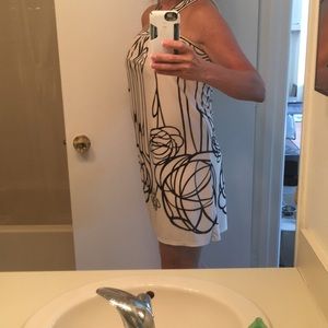 BCBG black and cream dress